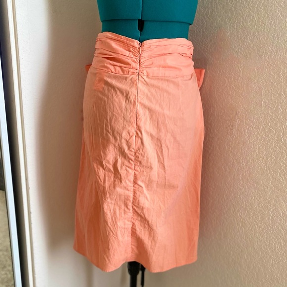 MSGM NEON ORANGE BIG BOW MINISKIRT 42 - Picture 3 of 5